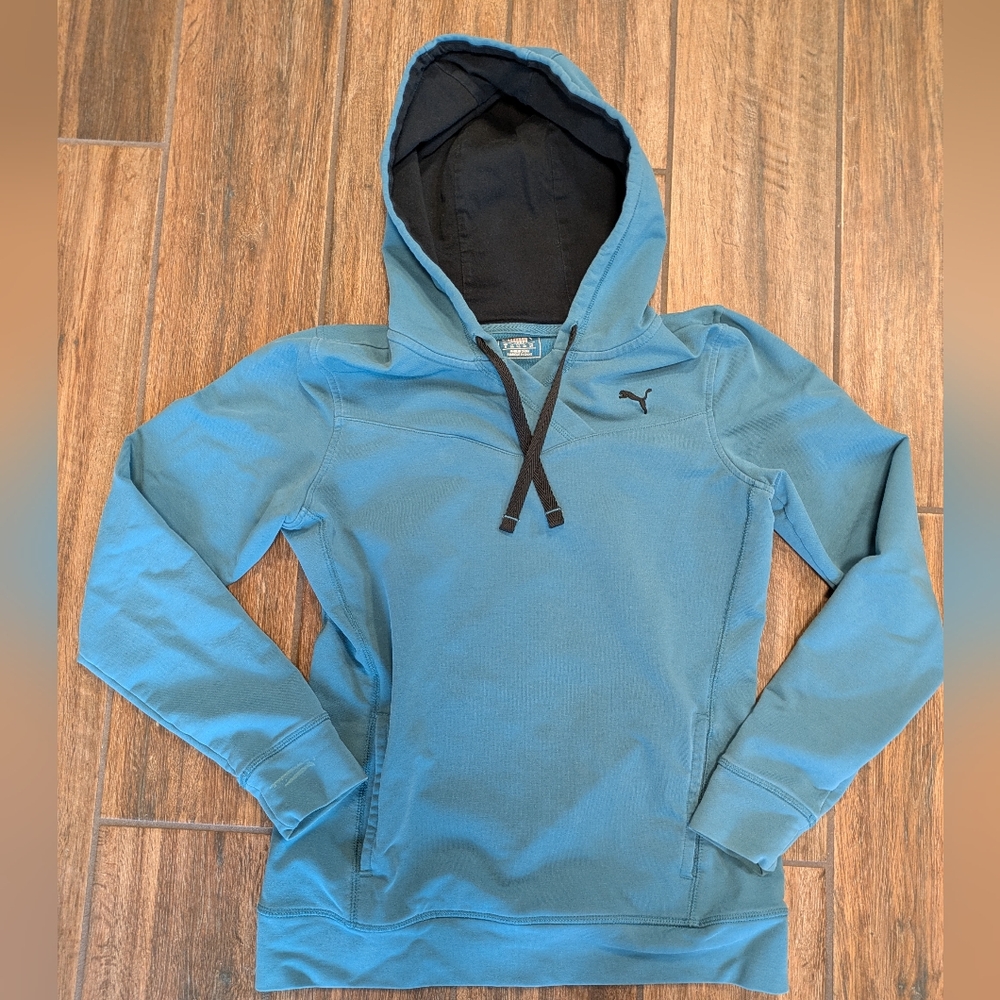 Puma Blue Green Small Hoodie